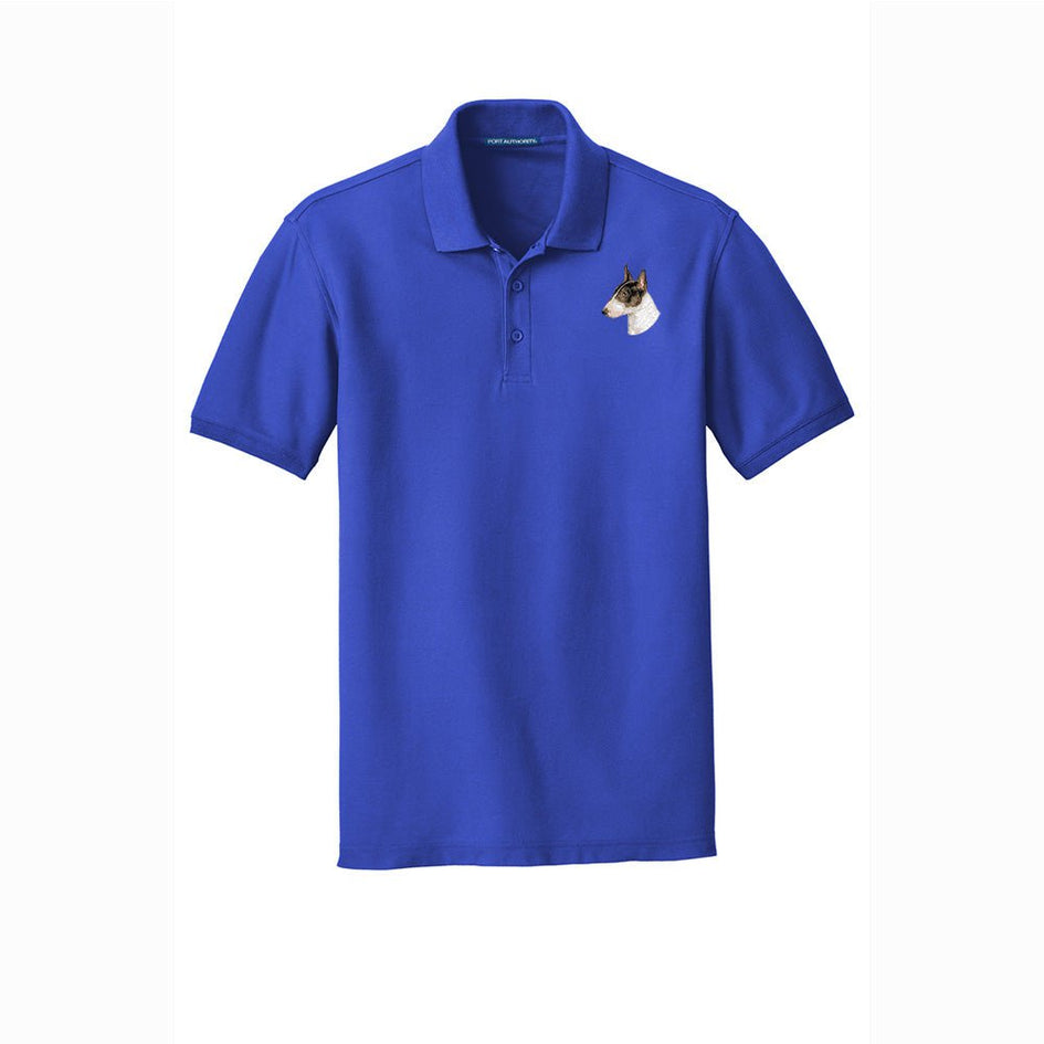 Bull Terrier Embroidered Men's Short Sleeve Polo