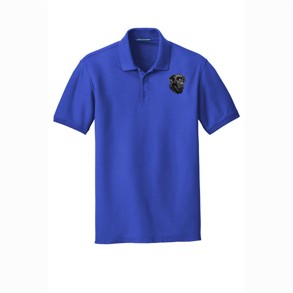 Labrador Retriever Embroidered Men's Short Sleeve Polo