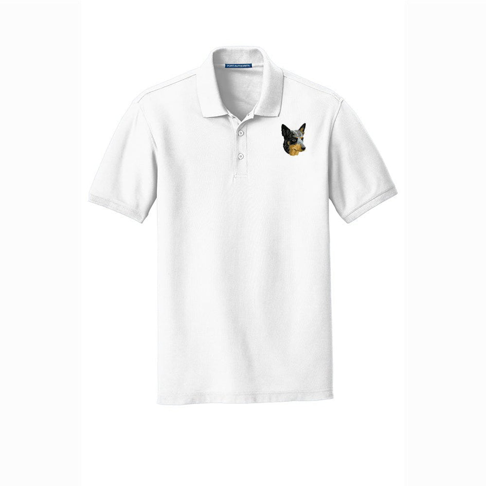 Australian Cattle Dog Embroidered Men's Short Sleeve Polo