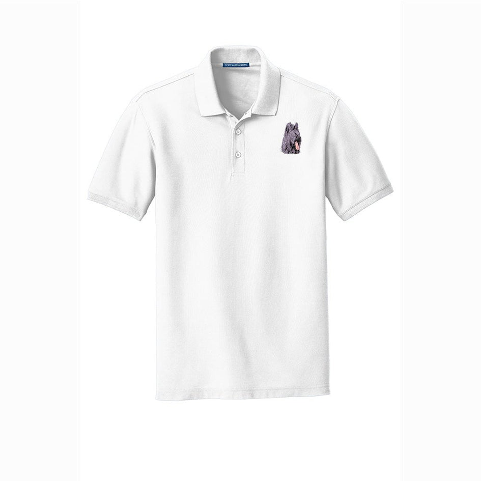 Briard Embroidered Men's Short Sleeve Polo