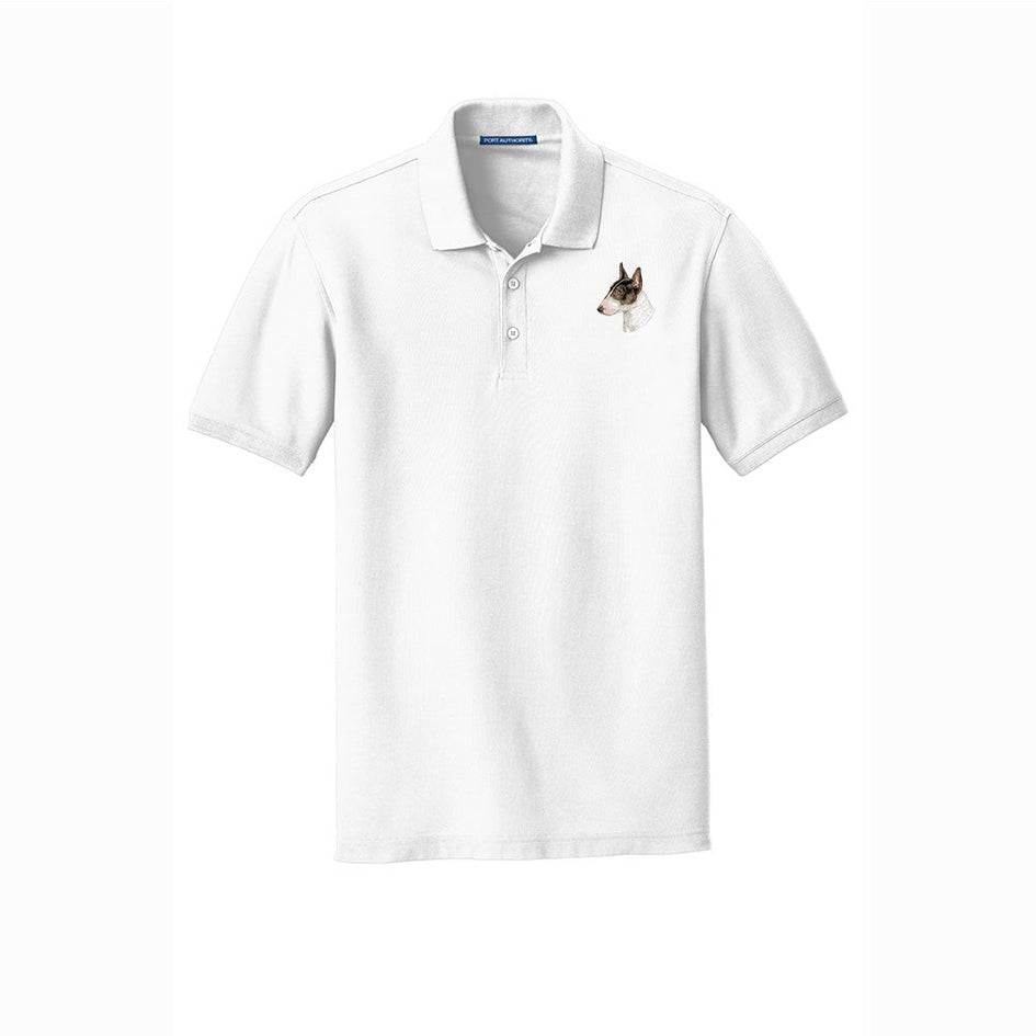 Bull Terrier Embroidered Men's Short Sleeve Polo