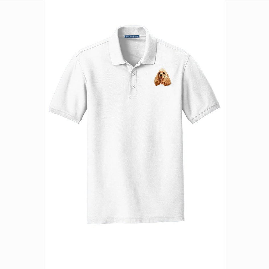 Cocker Spaniel Embroidered Men's Short Sleeve Polo