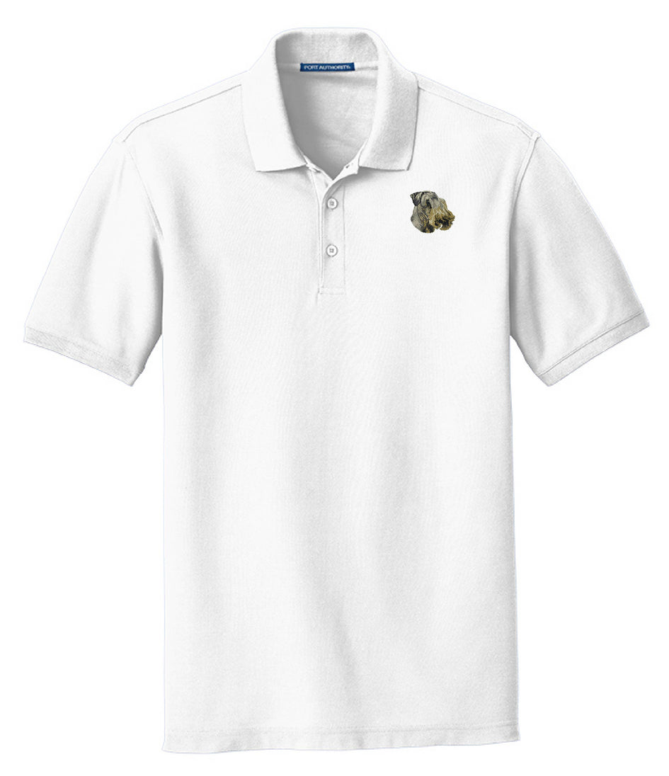 Cesky Terrier Embroidered Men's Short Sleeve Polo