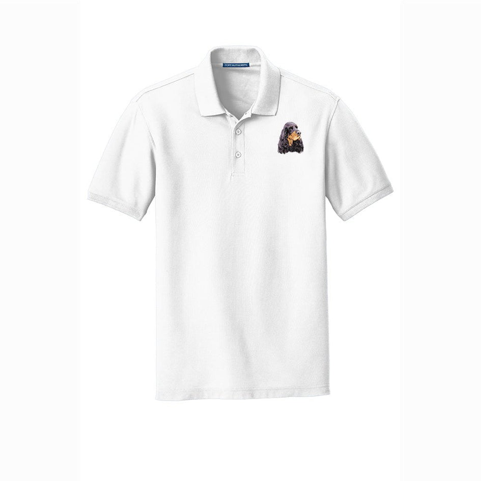 Gordon Setter Embroidered Men's Short Sleeve Polo