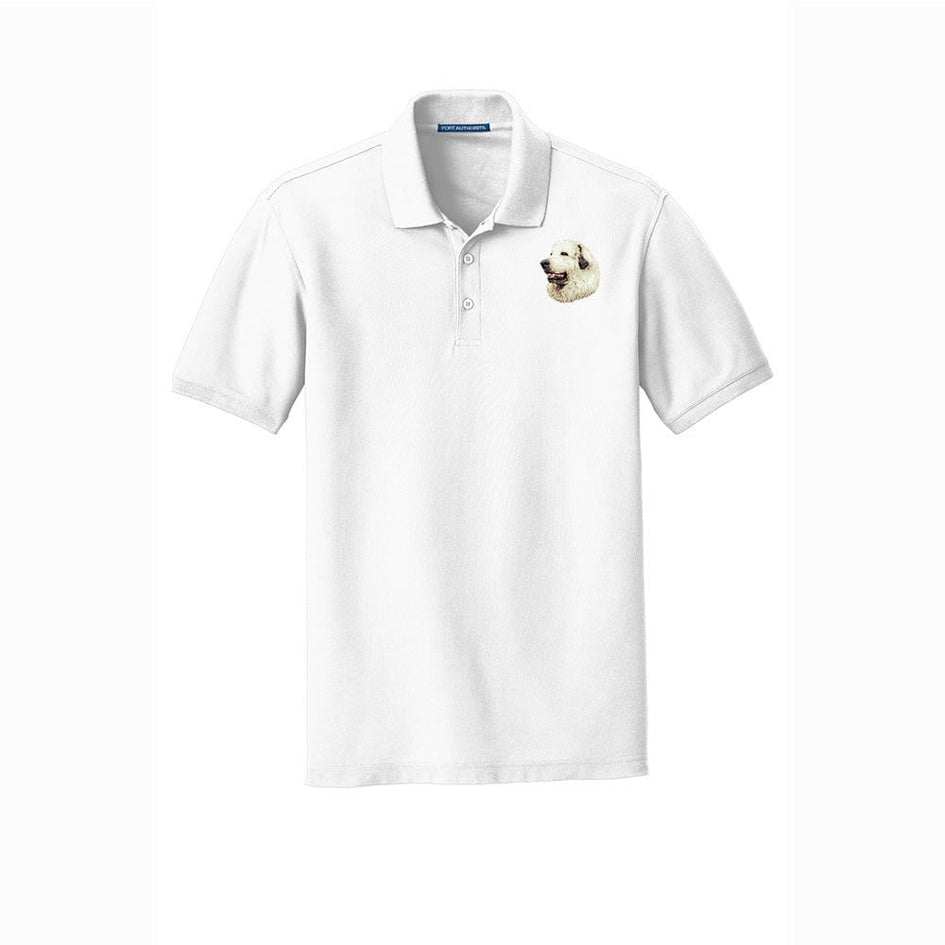 Great Pyrenees Embroidered Men's Short Sleeve Polo