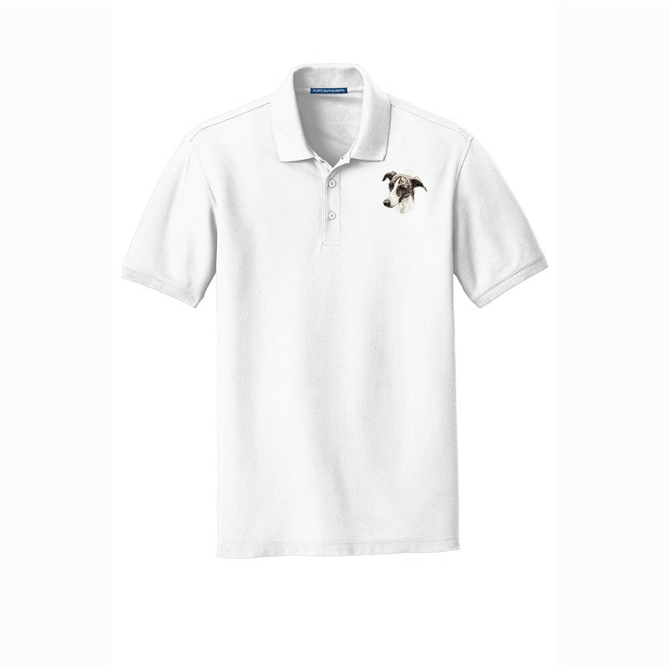 Greyhound Embroidered Men's Short Sleeve Polo