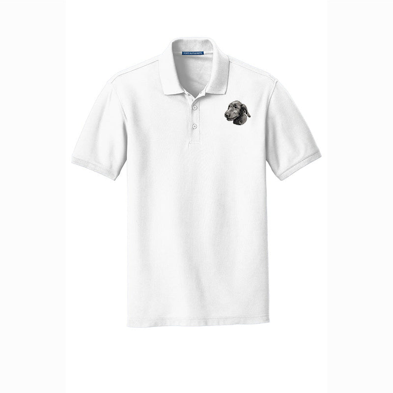 Irish Wolfhound Embroidered Men's Short Sleeve Polo