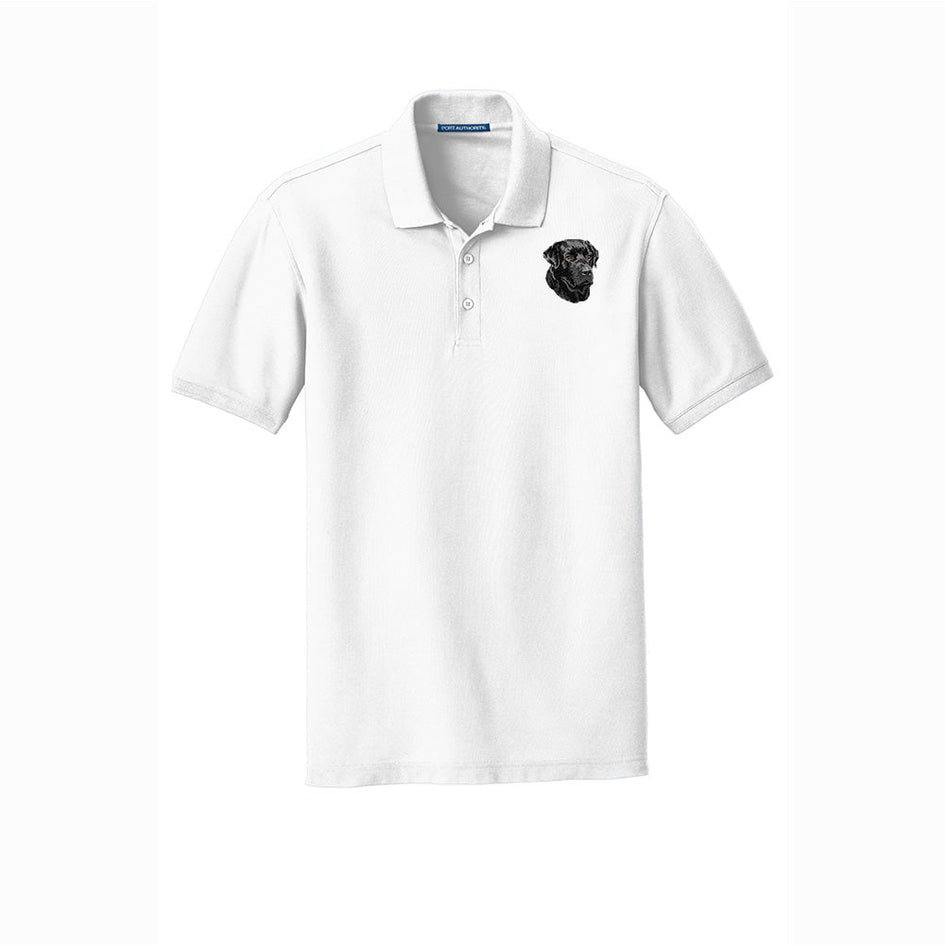 Labrador Retriever Embroidered Men's Short Sleeve Polo