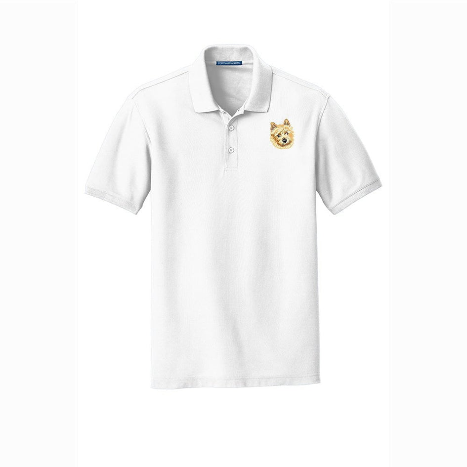 Norwich Terrier Embroidered Men's Short Sleeve Polo