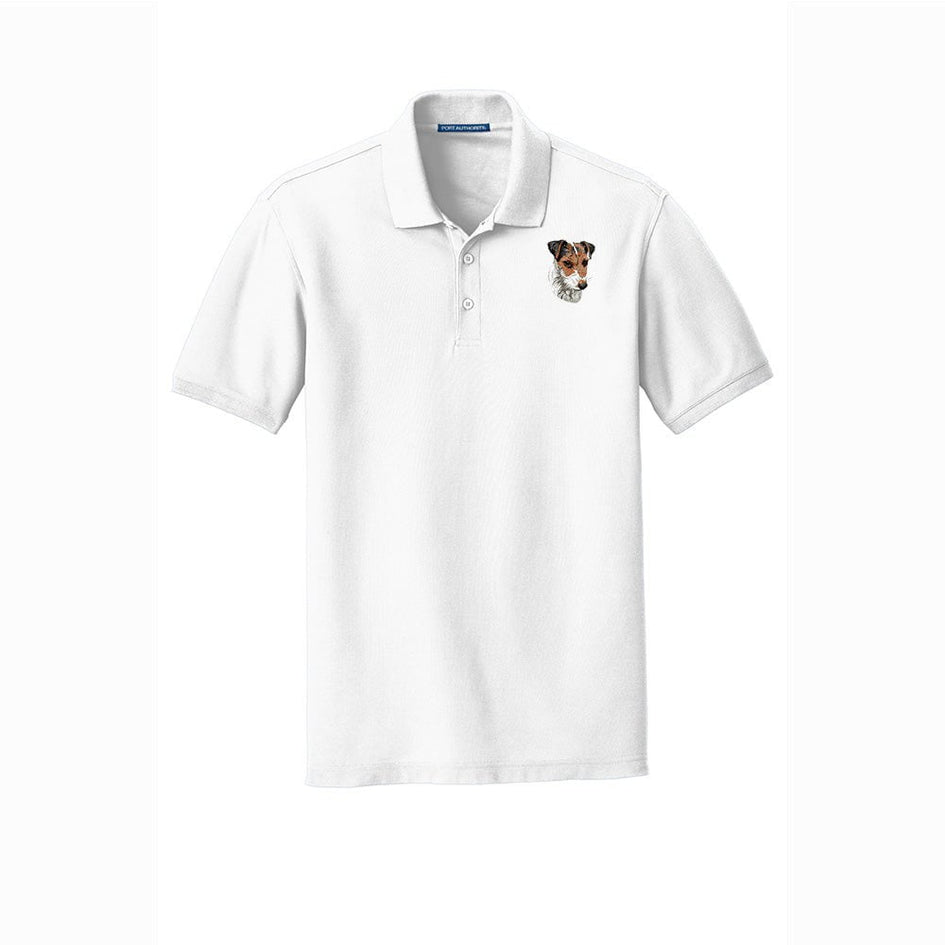 Parson Russell Terrier Embroidered Men's Short Sleeve Polo