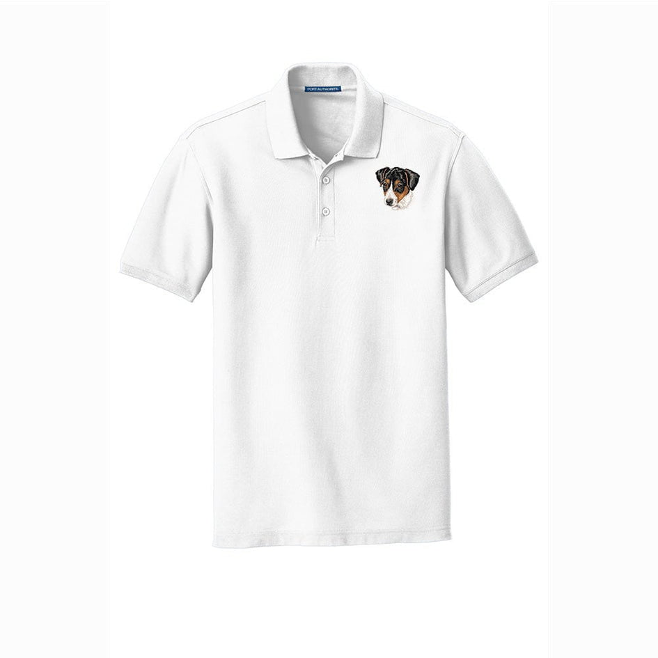 Parson Russell Terrier Embroidered Men's Short Sleeve Polo