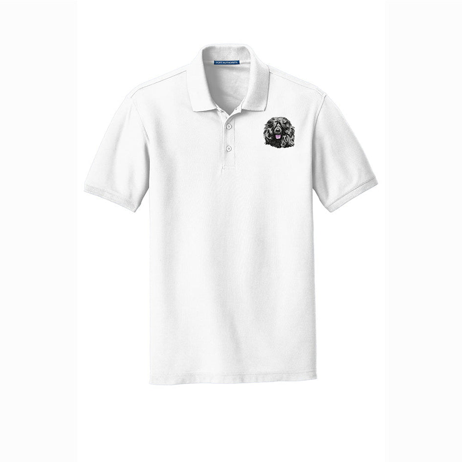 Portuguese Water Dog Embroidered Men's Short Sleeve Polo