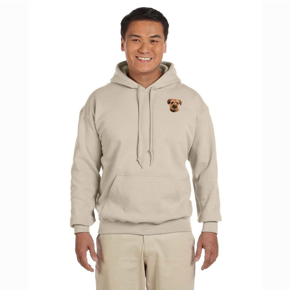 Border Terrier Embroidered Unisex Pullover Hoodie