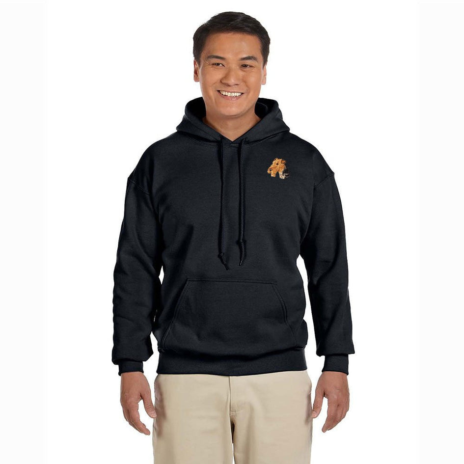 Airedale Terrier Embroidered Unisex Pullover Hoodie