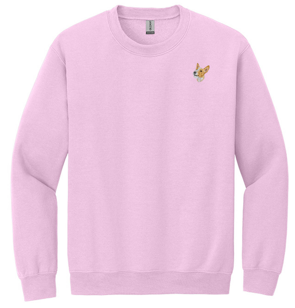 Portuguese Podengo Embroidered Unisex Crewneck Sweatshirt