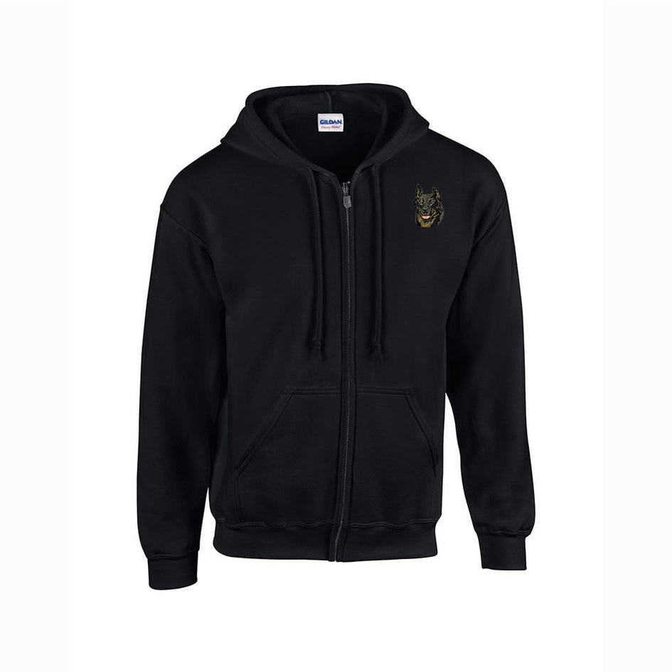 Beauceron Embroidered Unisex Zipper Hoodie