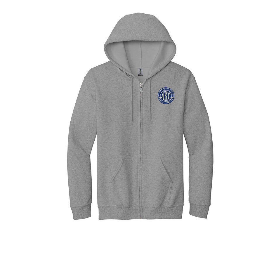 AKC Seal Embroidered Unisex Zipper Hoodie