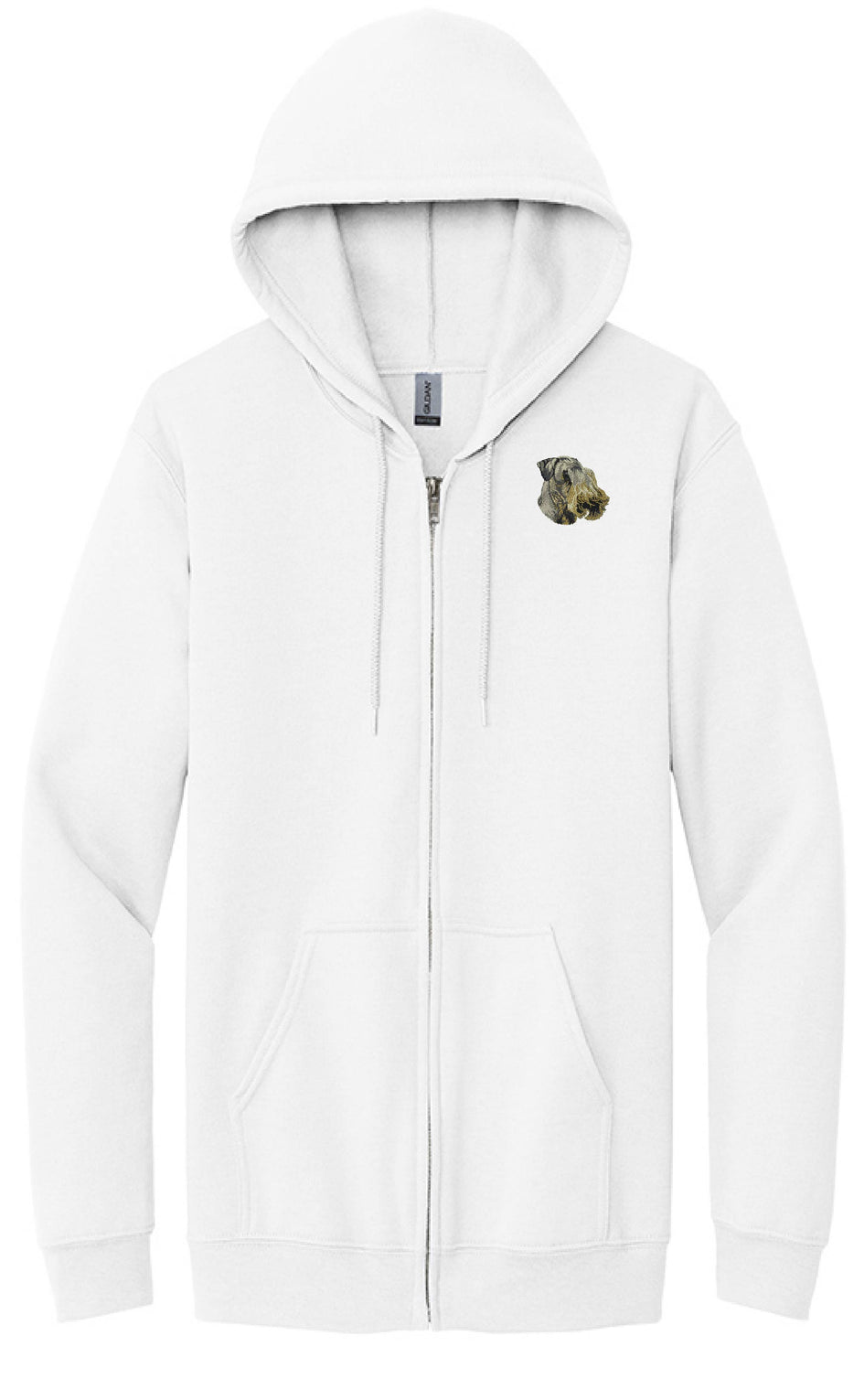 Cesky Terrier Embroidered Unisex Zipper Hoodie