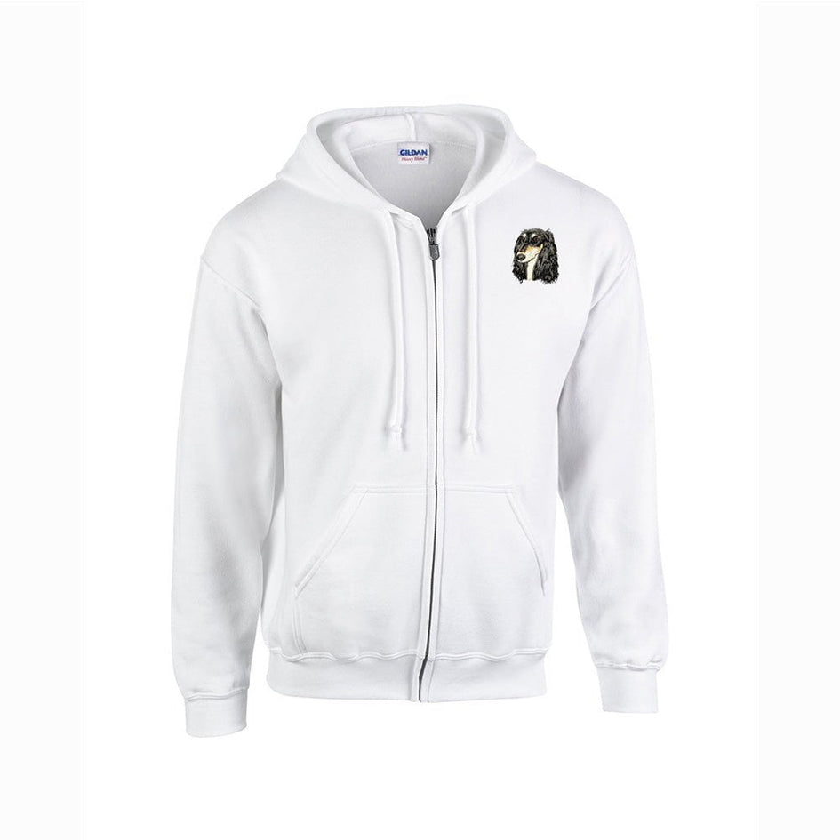 Saluki Embroidered Unisex Zipper Hoodie