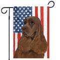 Cocker Spaniel Americana Garden Flag