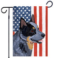Australian Cattle Dog Americana Garden Flag