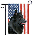 Belgian Sheepdog Americana Garden Flag