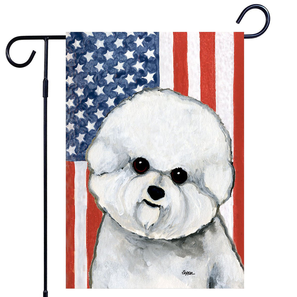 Bichon Frise Americana Garden Flag