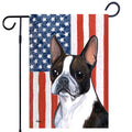 Boston Terrier Americana Garden Flag