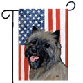Cairn Terrier Americana Garden Flag