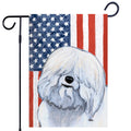 Coton de Tulear Americana Garden Flag