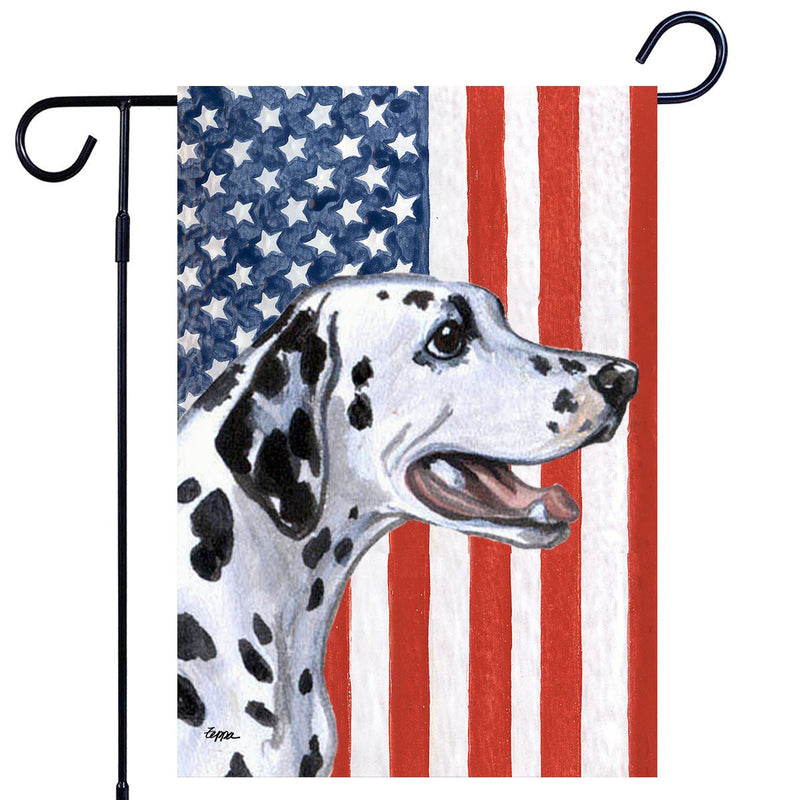 Dalmatian Americana Garden Flag