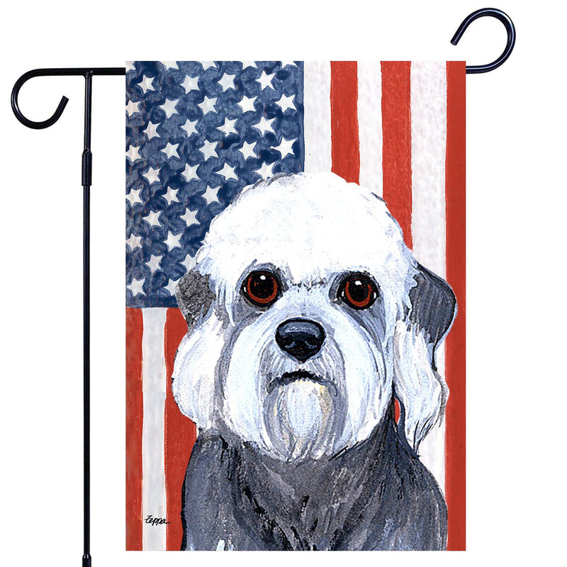Dandie Dinmont Terrier Americana Garden Flag