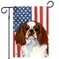 English Toy Spaniel Americana Garden Flag