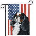 English Toy Spaniel Americana Garden Flag