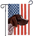 German Shorthaired Pointer Americana Garden Flag