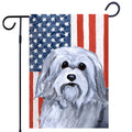 Havanese Americana Garden Flag