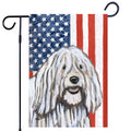 Komondor Americana Garden Flag