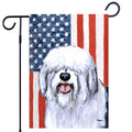 Old English Sheepdog Americana Garden Flag