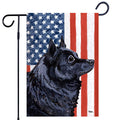 Schipperke Americana Garden Flag