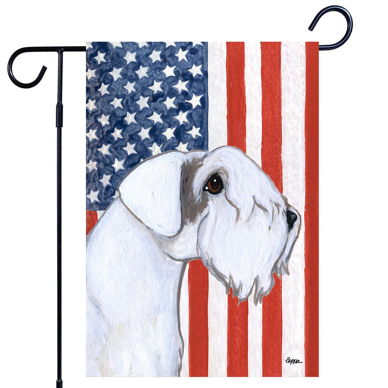 Sealyham Terrier Americana Garden Flag