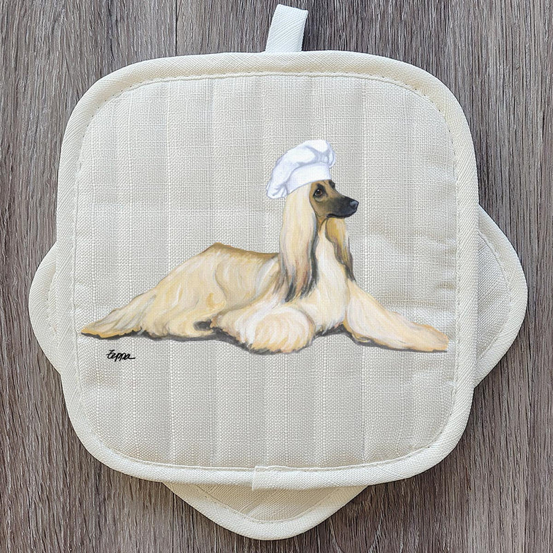 Afghan Hound  Pot Holder Set