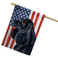 Cocker Spaniel Americana House Flag