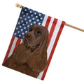 Cocker Spaniel Americana House Flag