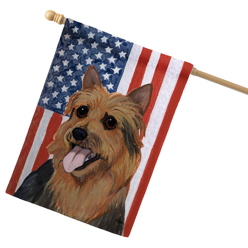 Australian Terrier Americana House Flag