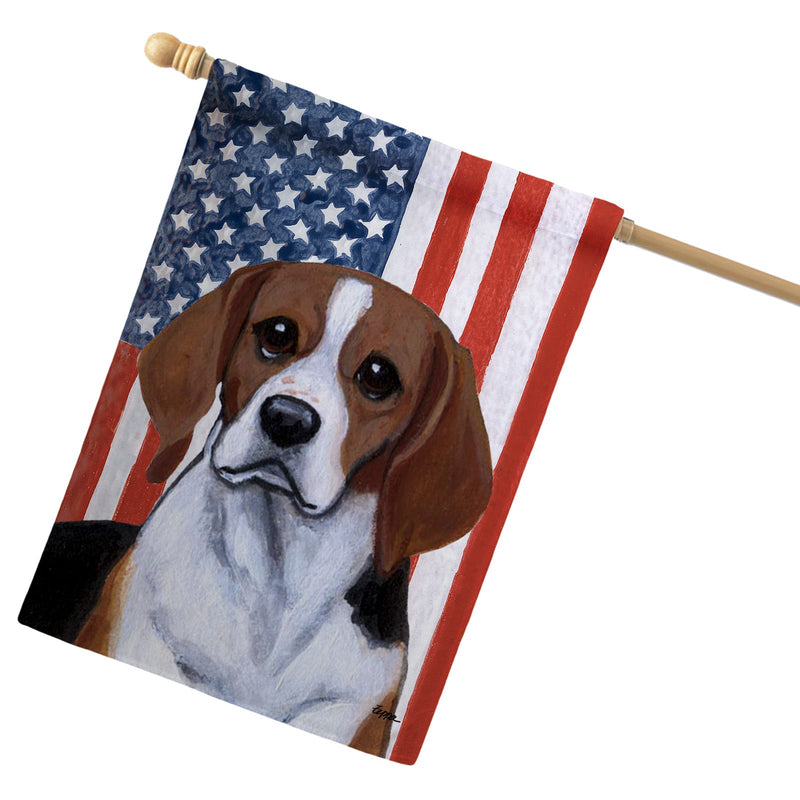 Beagle Americana House Flag