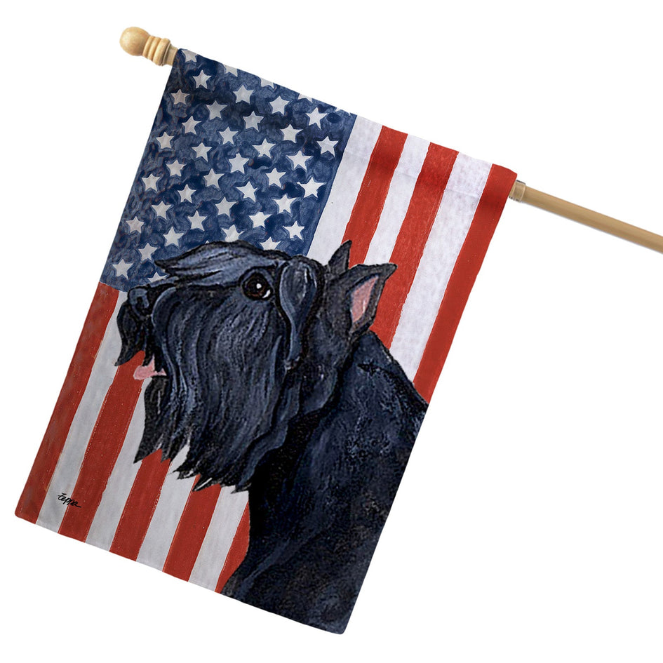 Bouvier des Flandres Americana House Flag