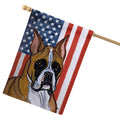 Boxer Americana House Flag