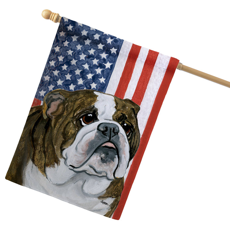 Bulldog Americana House Flag