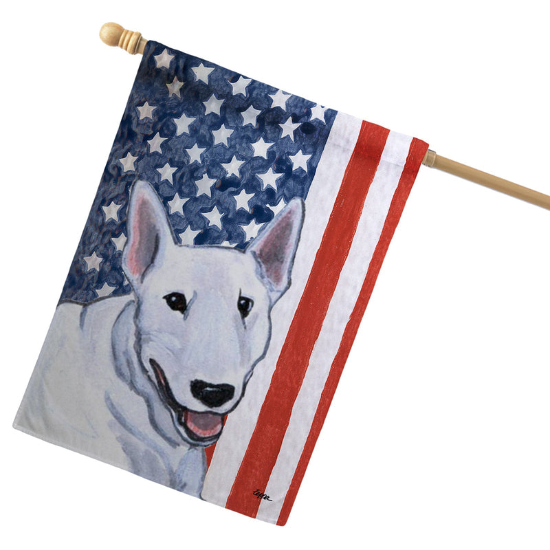 Bull Terrier Americana House Flag