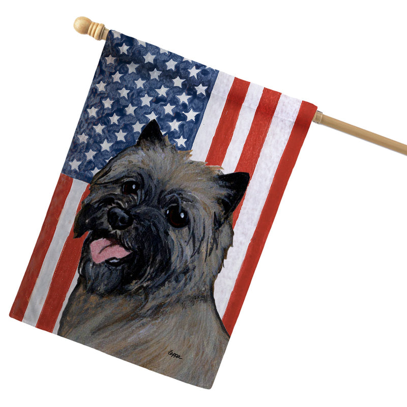 Cairn Terrier Americana House Flag